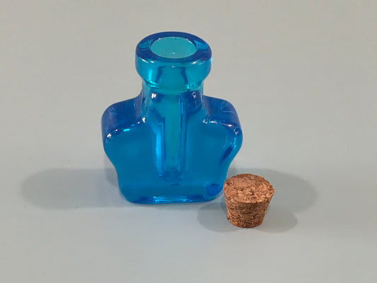 Blue Star-Shaped Acrylic Resin Mini Bottle