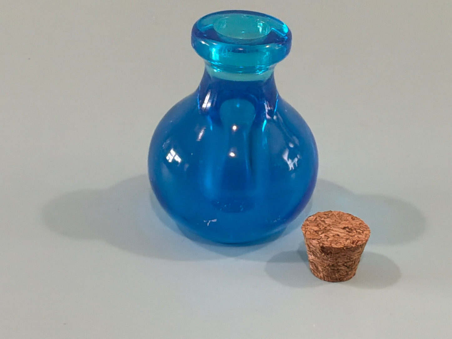 Blue Acrylic Resin Mini Bottle