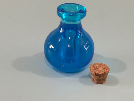 Blue Acrylic Resin Mini Bottle