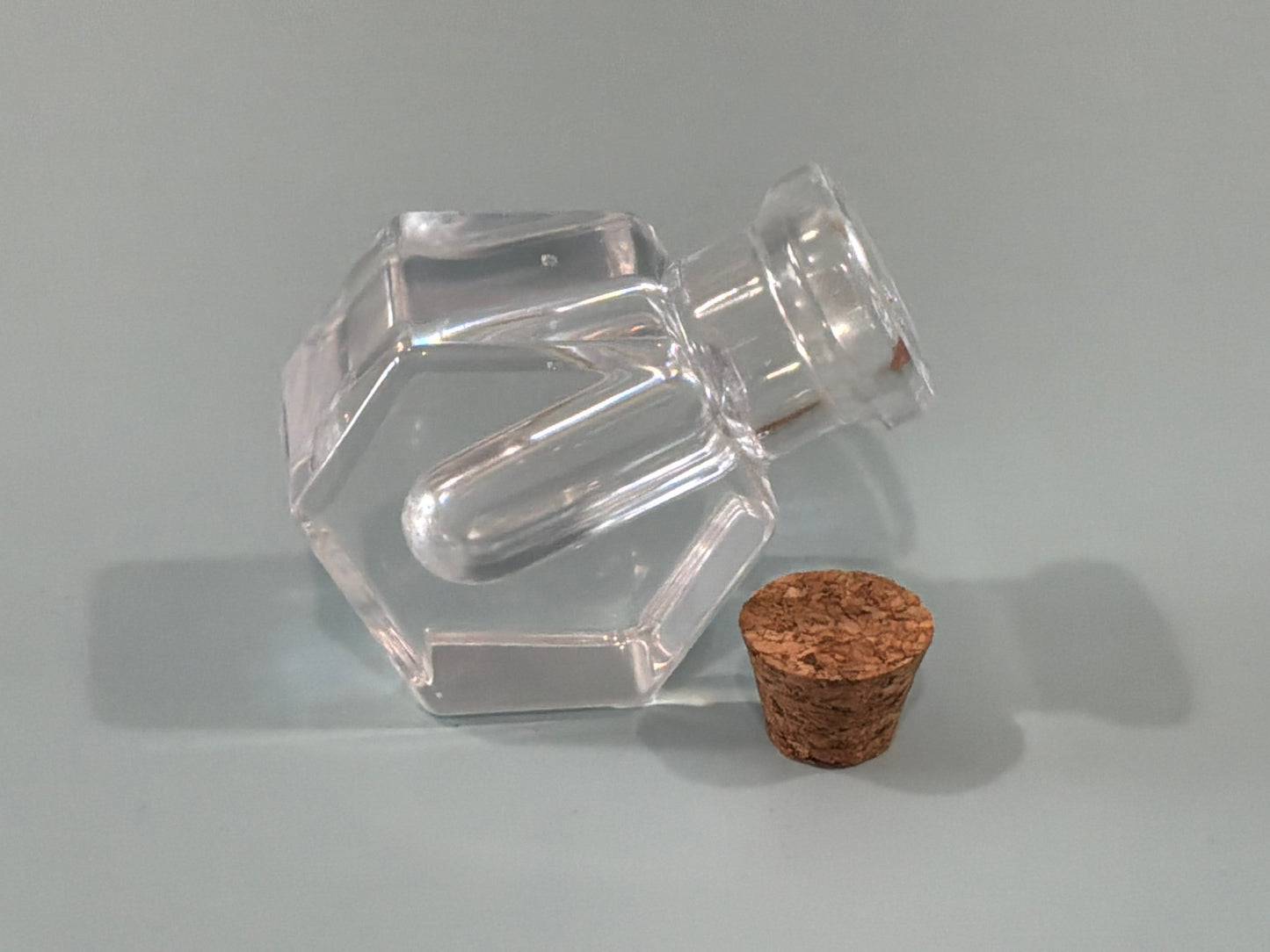 Clear Acrylic Resin Mini Bottle