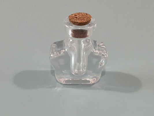Clear Star-Shaped Acrylic Resin Mini Bottle