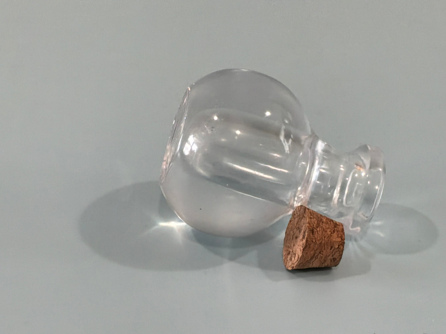 Clear Acrylic Resin Mini Bottle