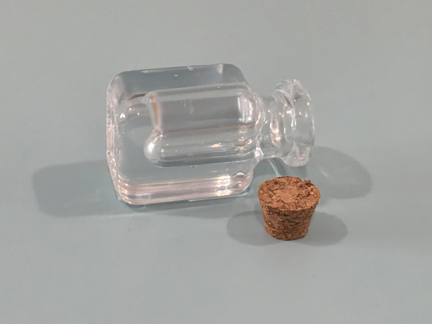 Clear Acrylic Resin Mini Bottle