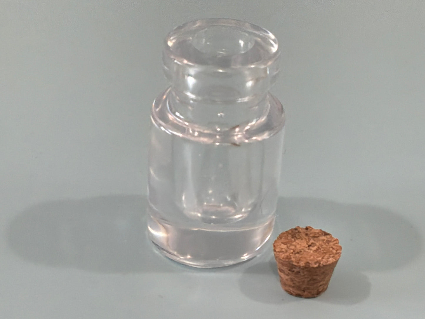 Clear Acrylic Resin Mini Bottle