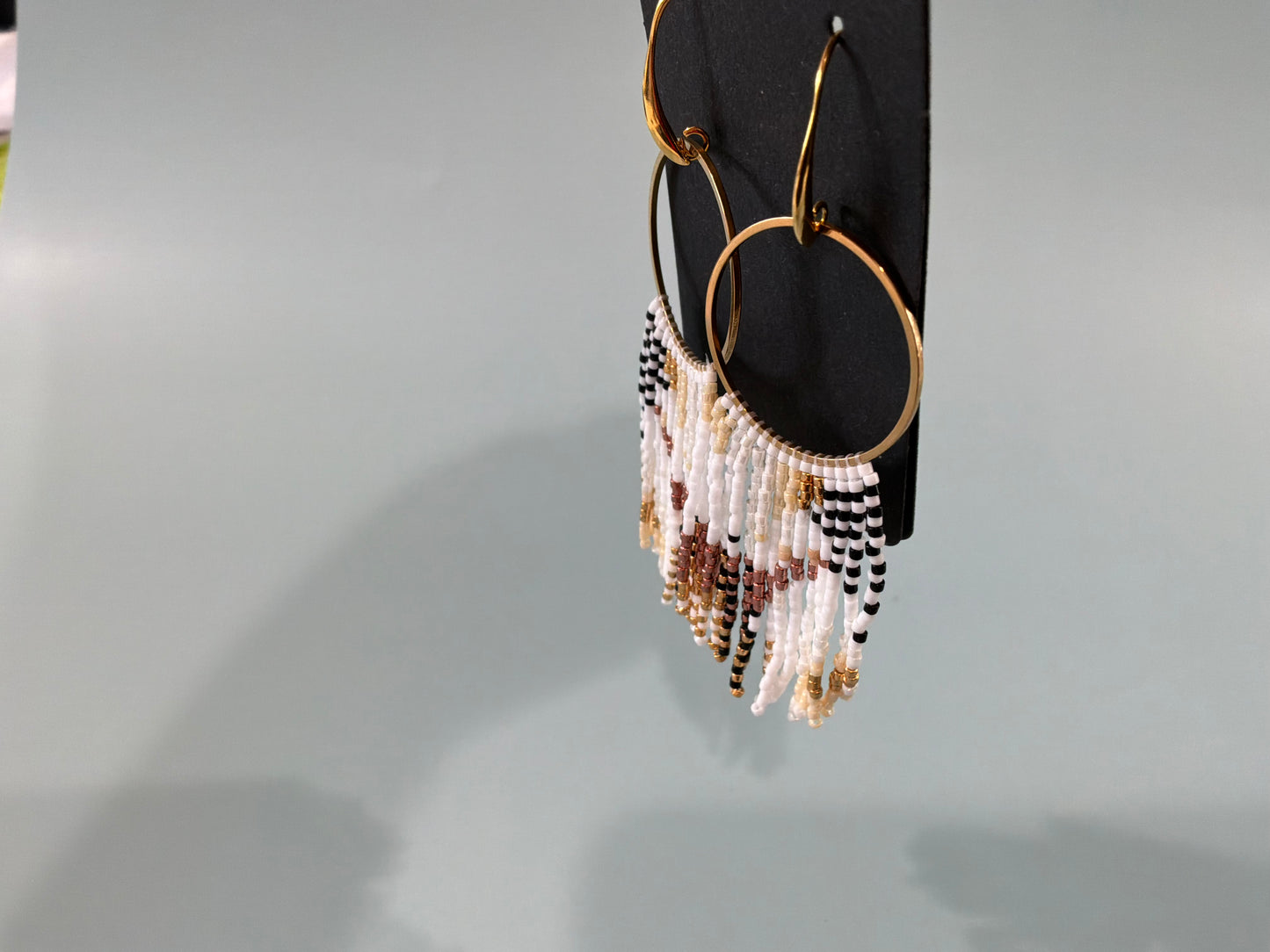 Beaded Hoop Earrings