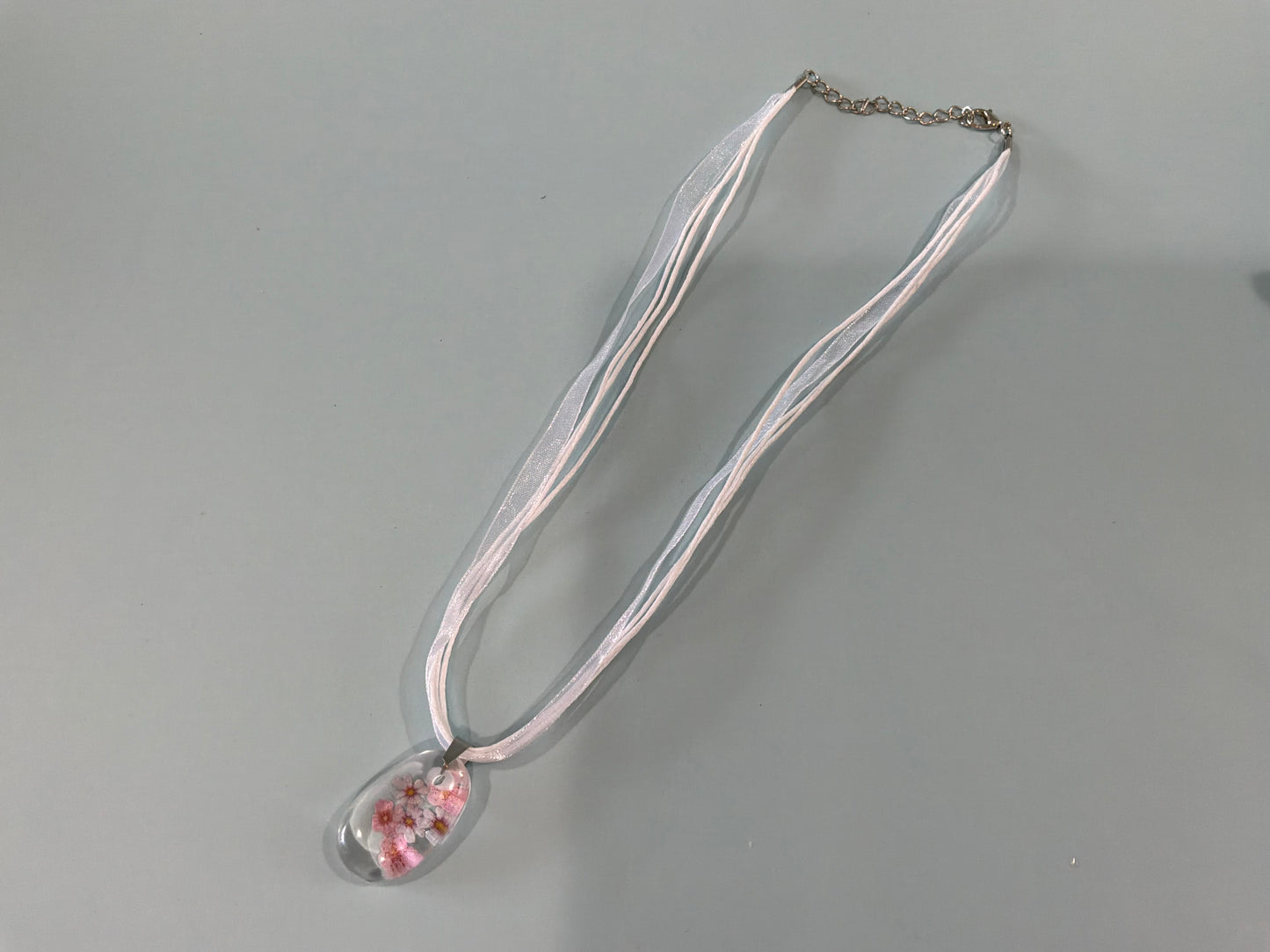 Acrylic Resin Floral Necklace