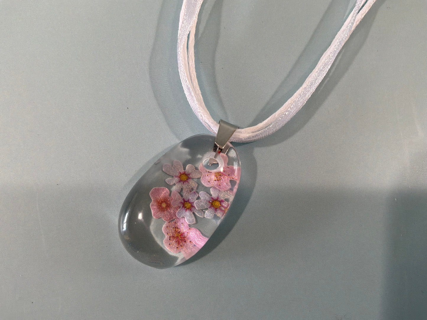 Acrylic Resin Floral Necklace