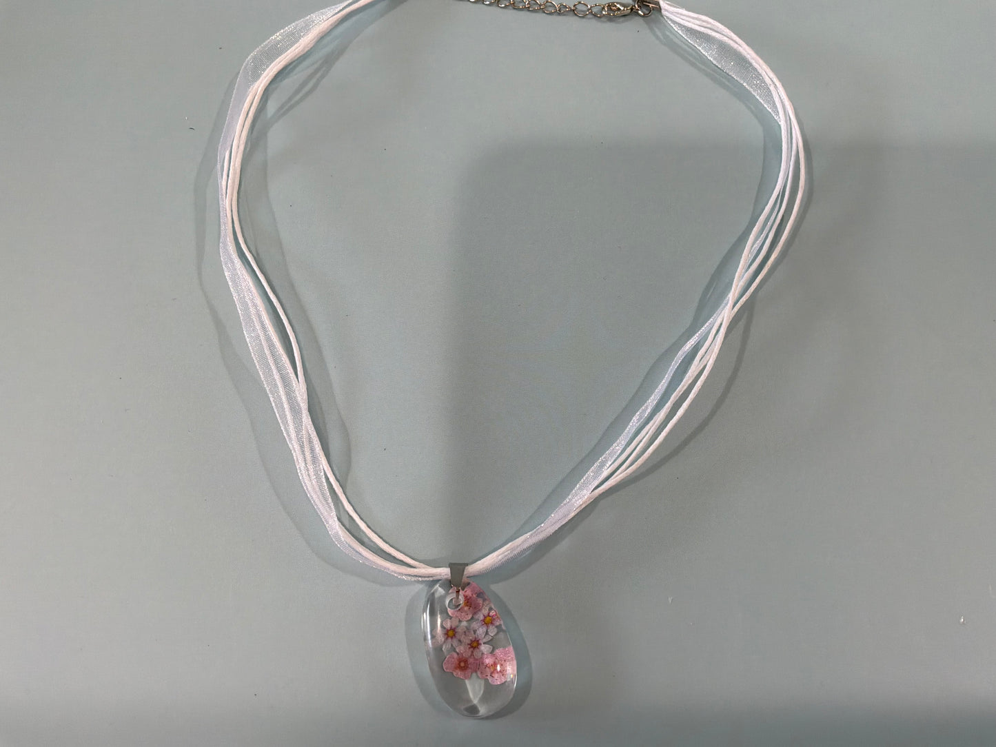 Acrylic Resin Floral Necklace