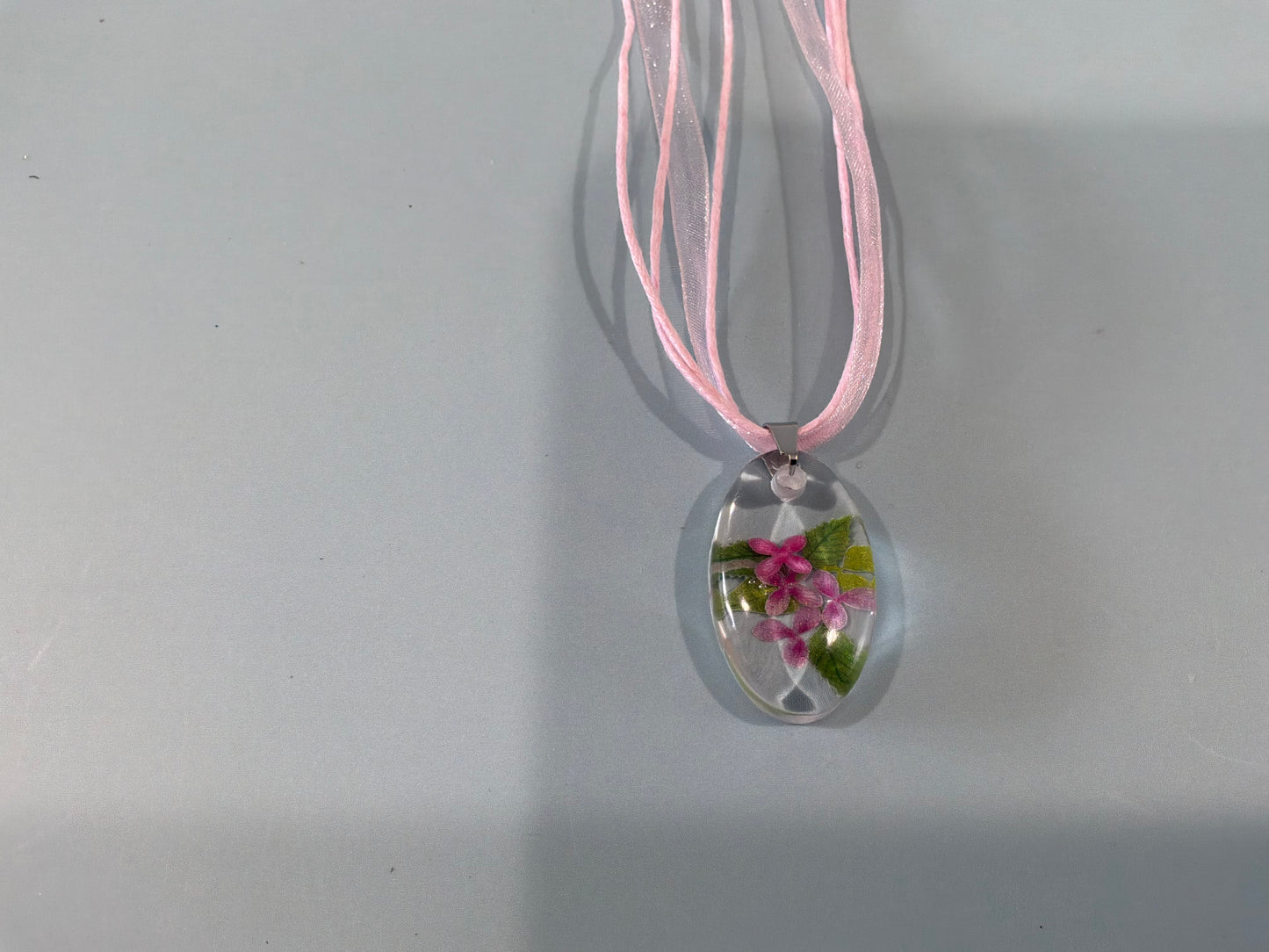 Acrylic Resin Floral Necklace