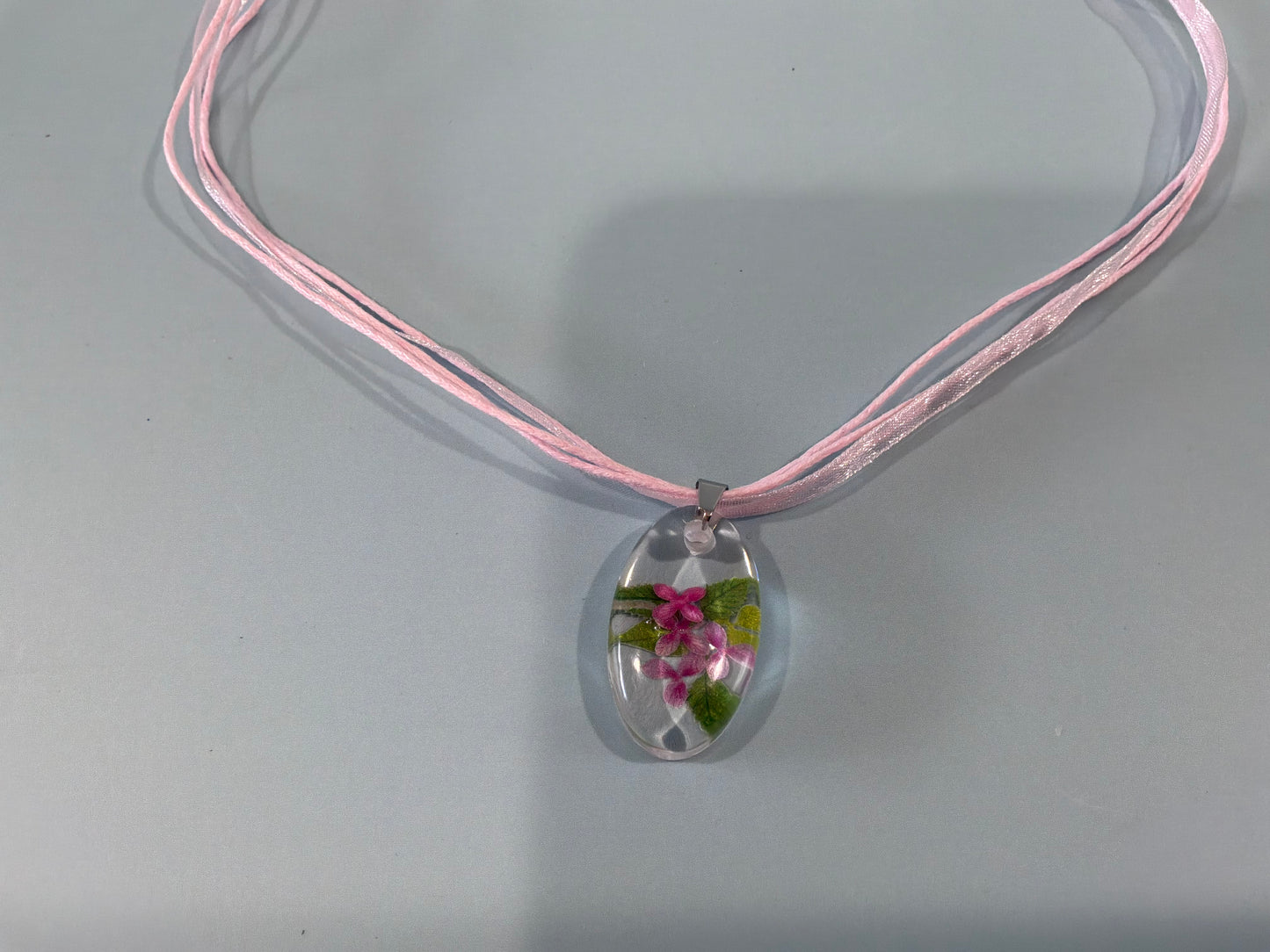 Acrylic Resin Floral Necklace