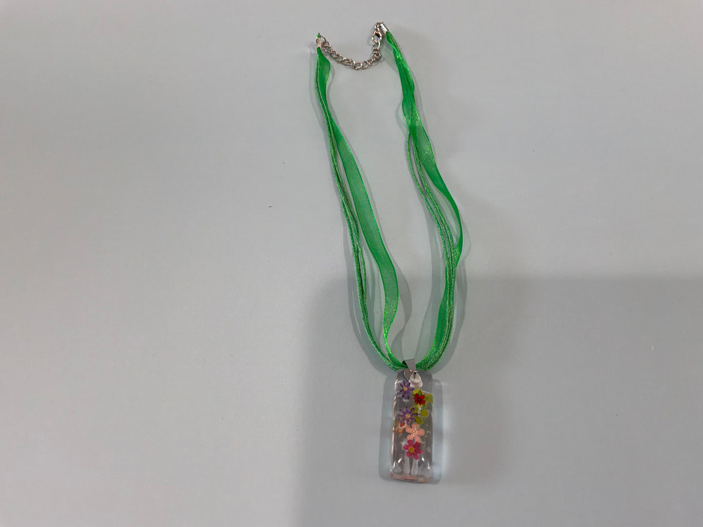 Acrylic Resin Floral Necklace