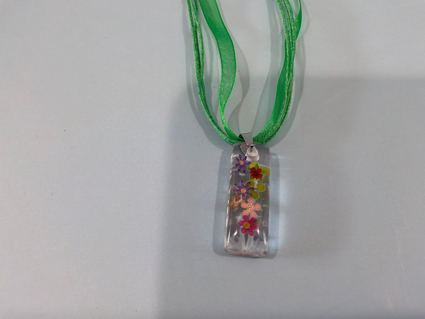 Acrylic Resin Floral Necklace