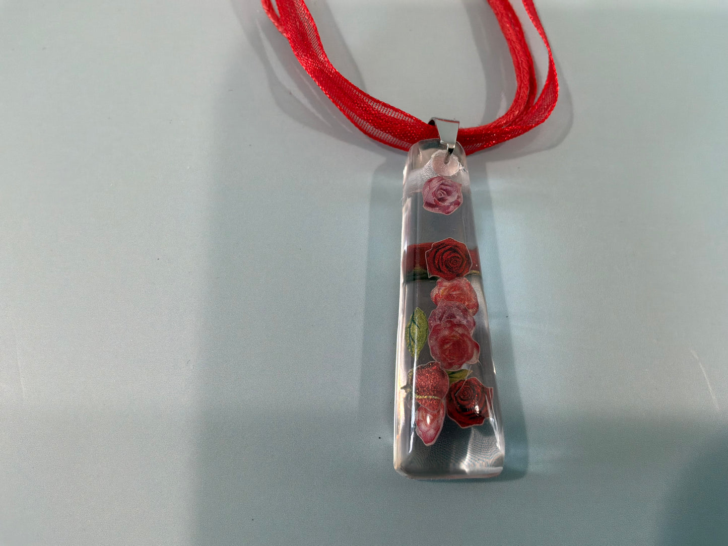 Acrylic Resin Floral Necklace