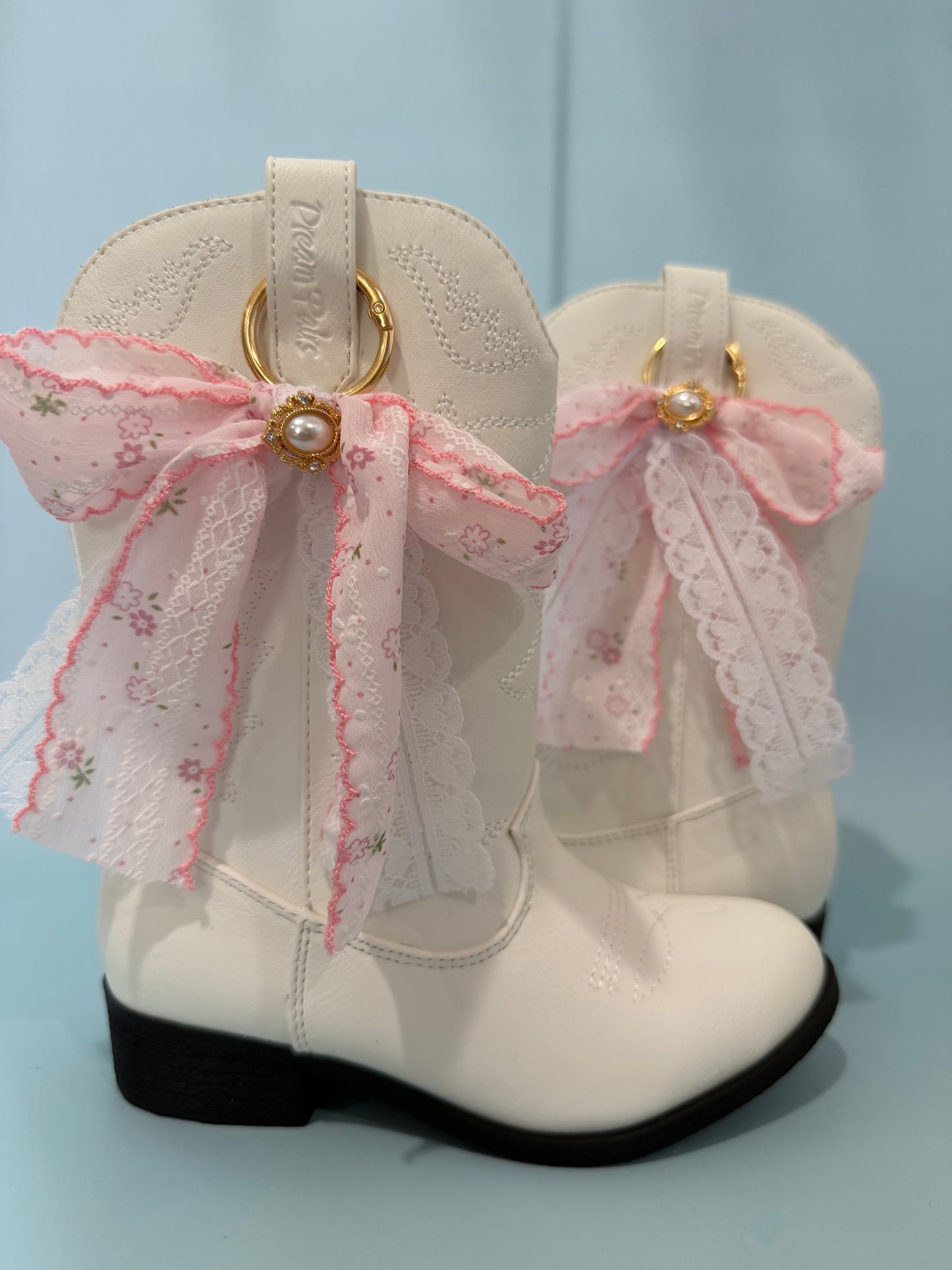 Youth Sized Boot Bows, Flower Girl, Rodeo Festival Concert Wear, Western Boot Accessory
