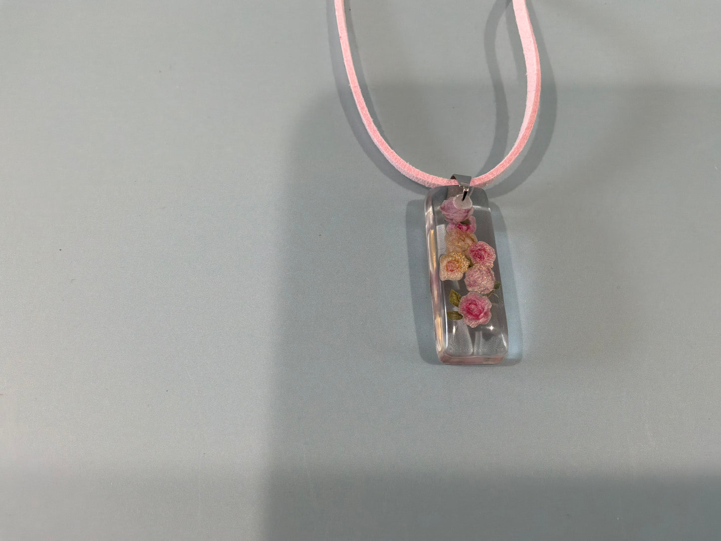 Acrylic Resin Floral Necklace