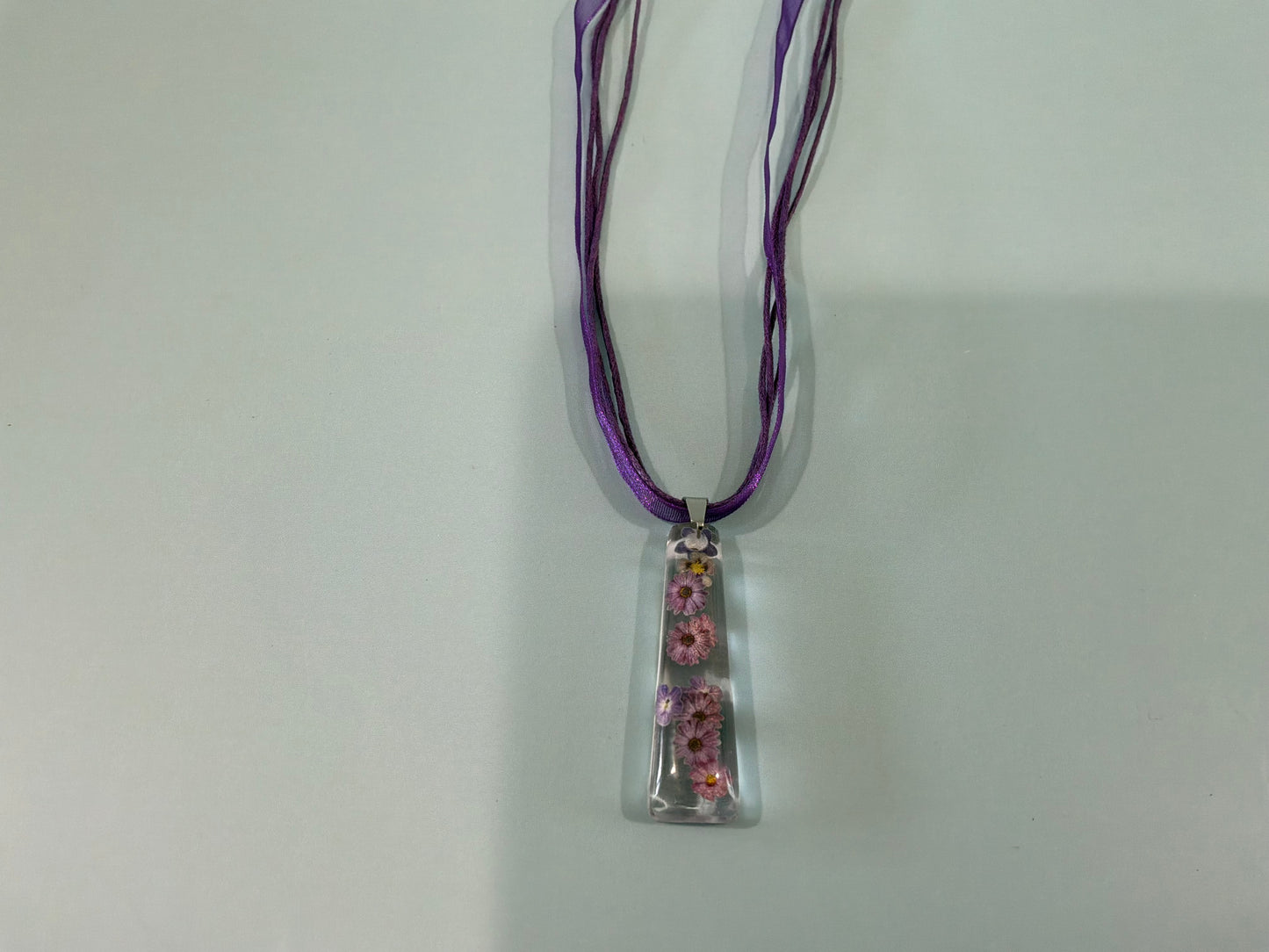 Acrylic Resin Floral Necklace