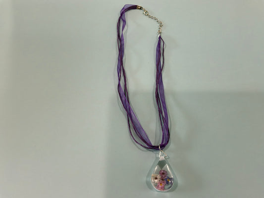 Acrylic Resin Floral Necklace