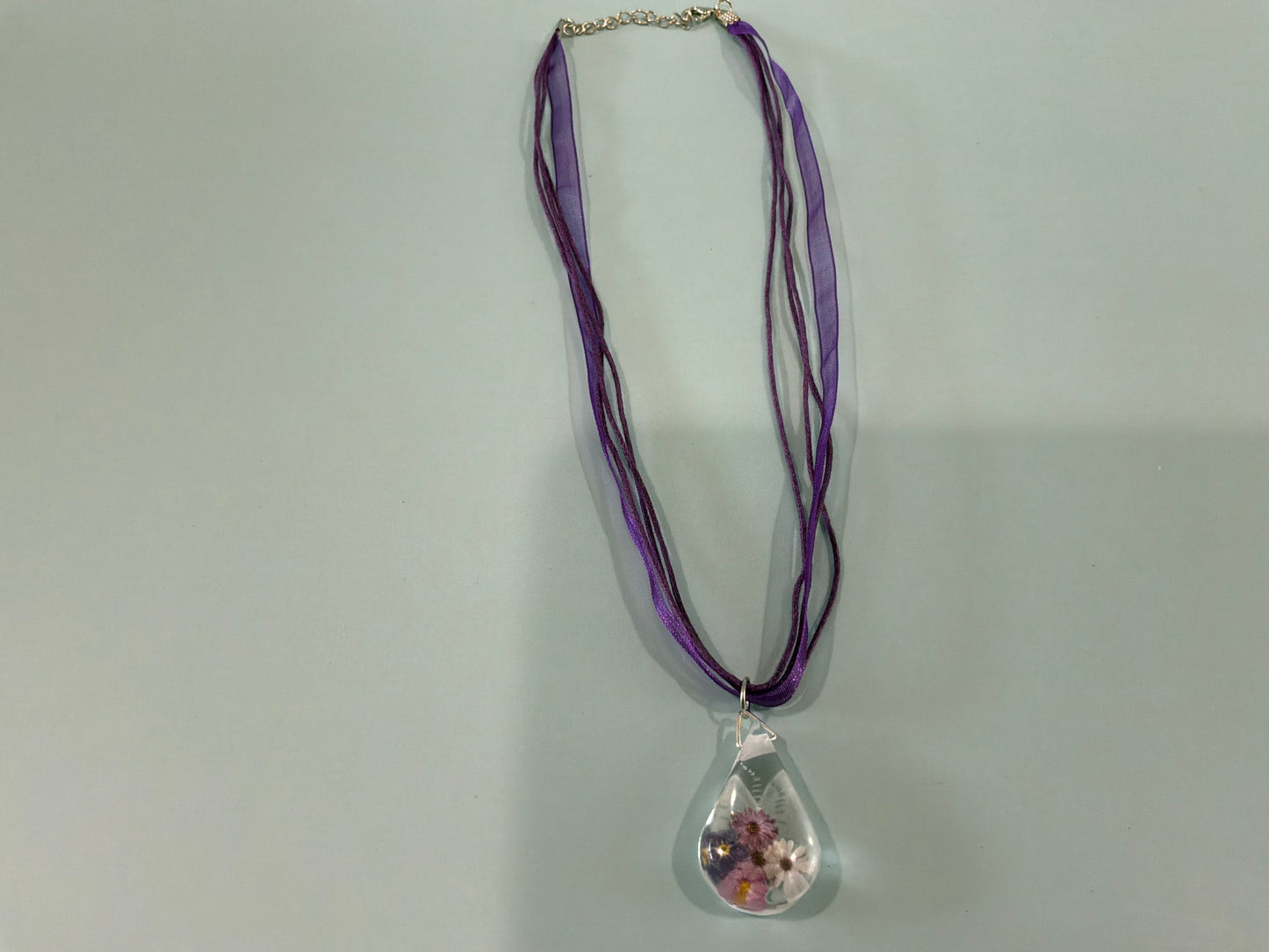 Acrylic Resin Floral Necklace