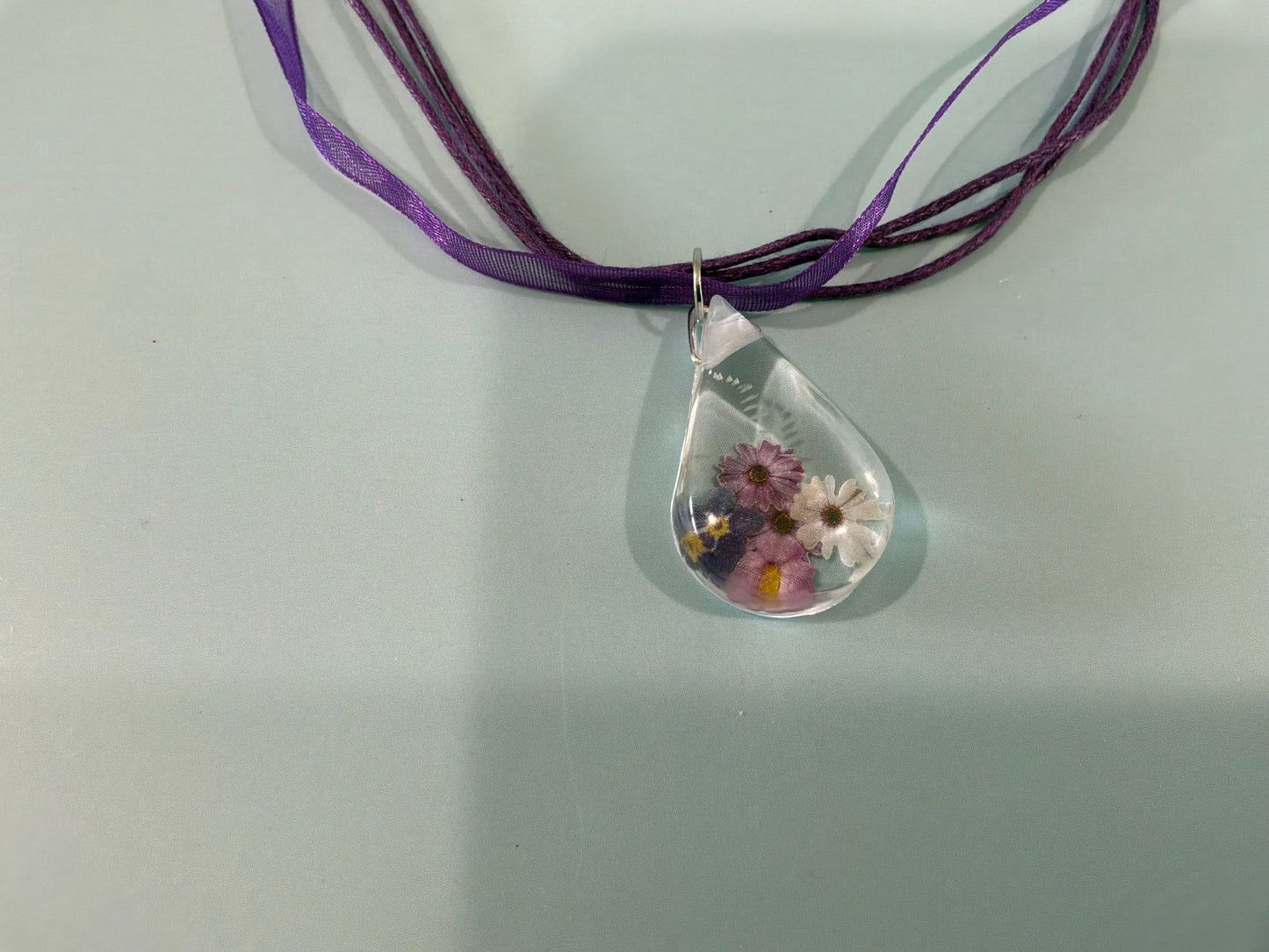 Acrylic Resin Floral Necklace