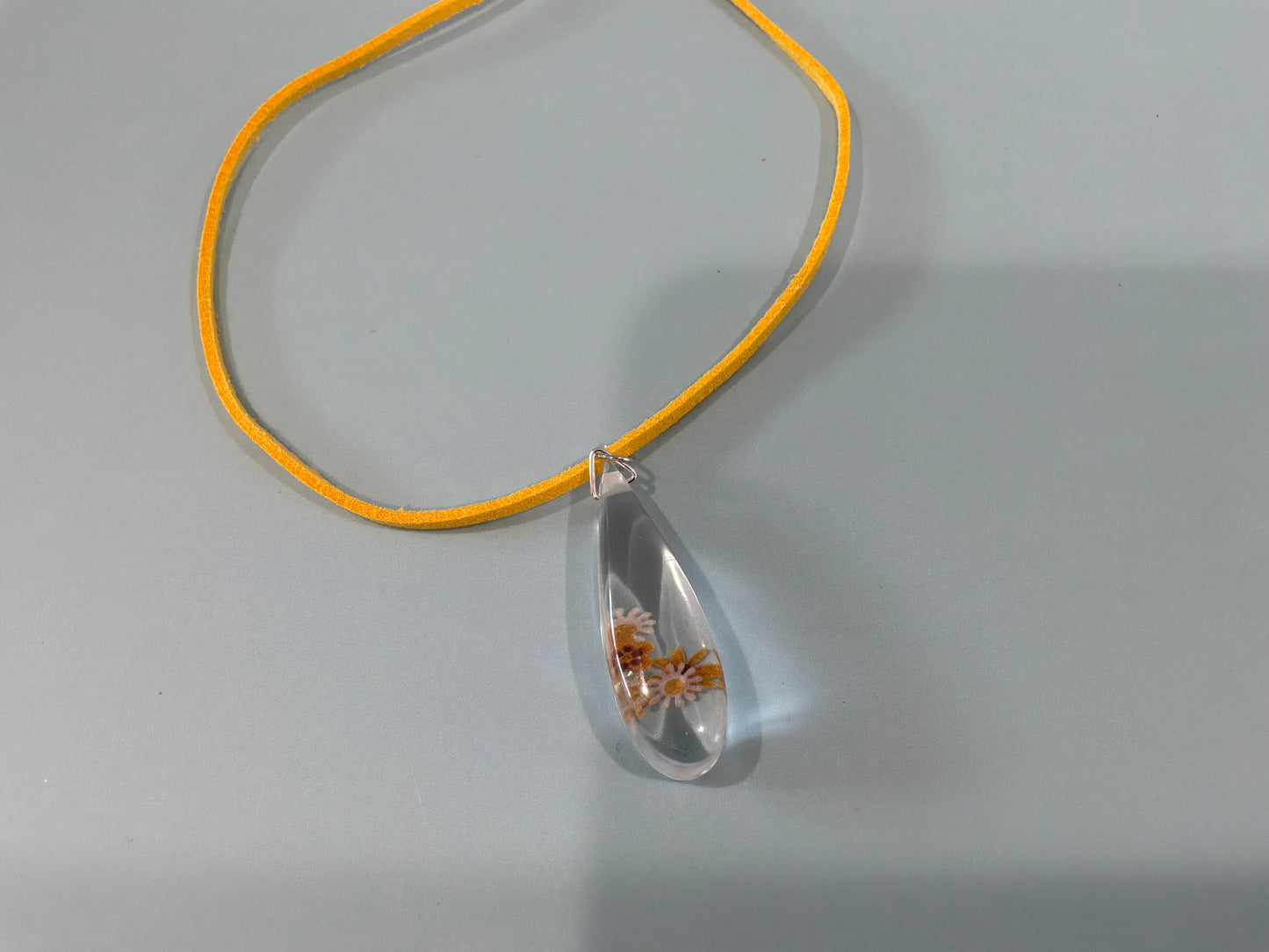 Acrylic Resin Floral Necklace