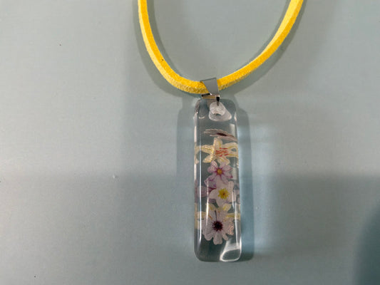 Acrylic Resin Floral Necklace