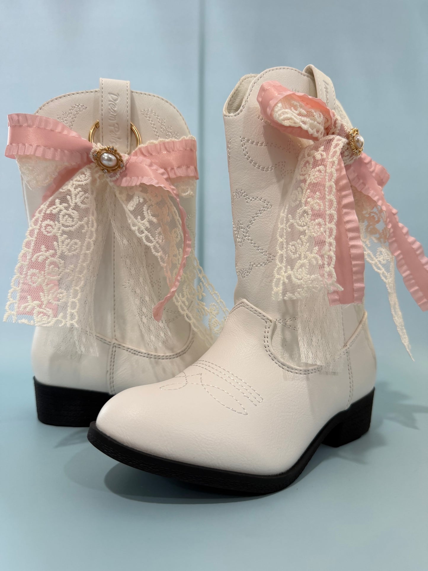 Youth Sized Boot Bows, Flower Girl, Rodeo Festival Concert Wear, Western Boot Accessory
