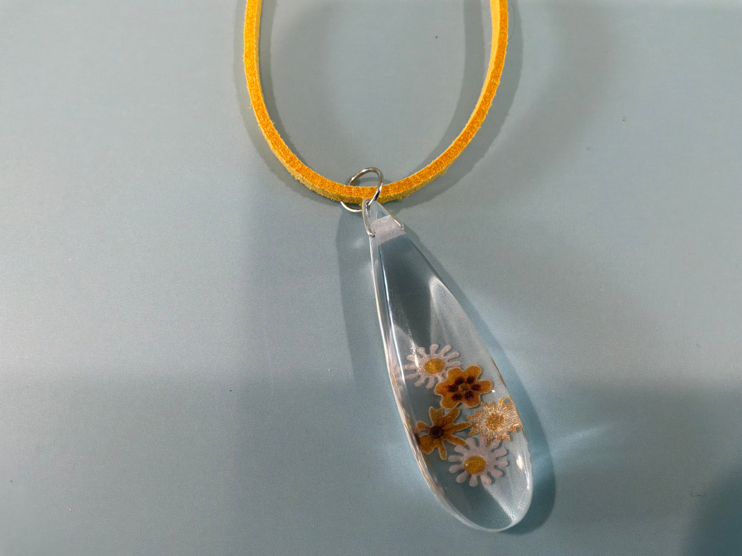Acrylic Resin Floral Necklace