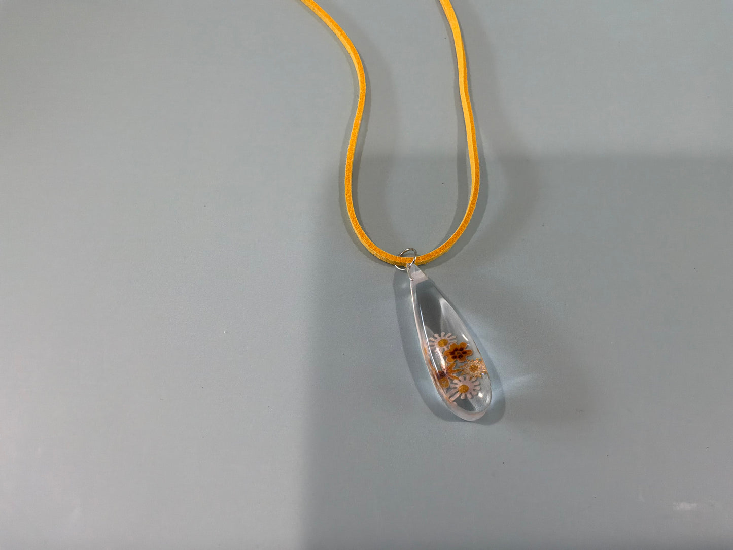 Acrylic Resin Floral Necklace