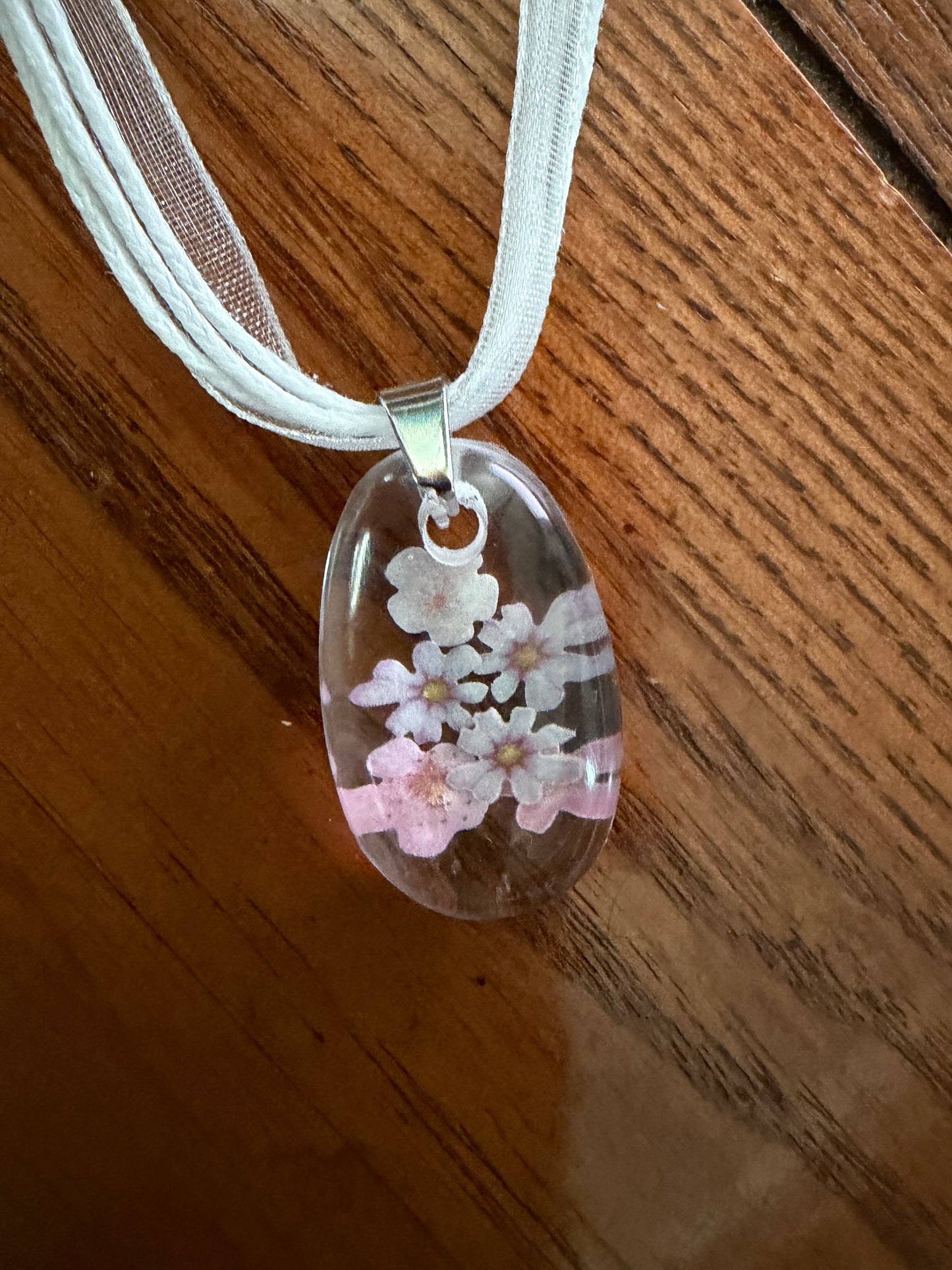 Acrylic Resin Floral Necklace
