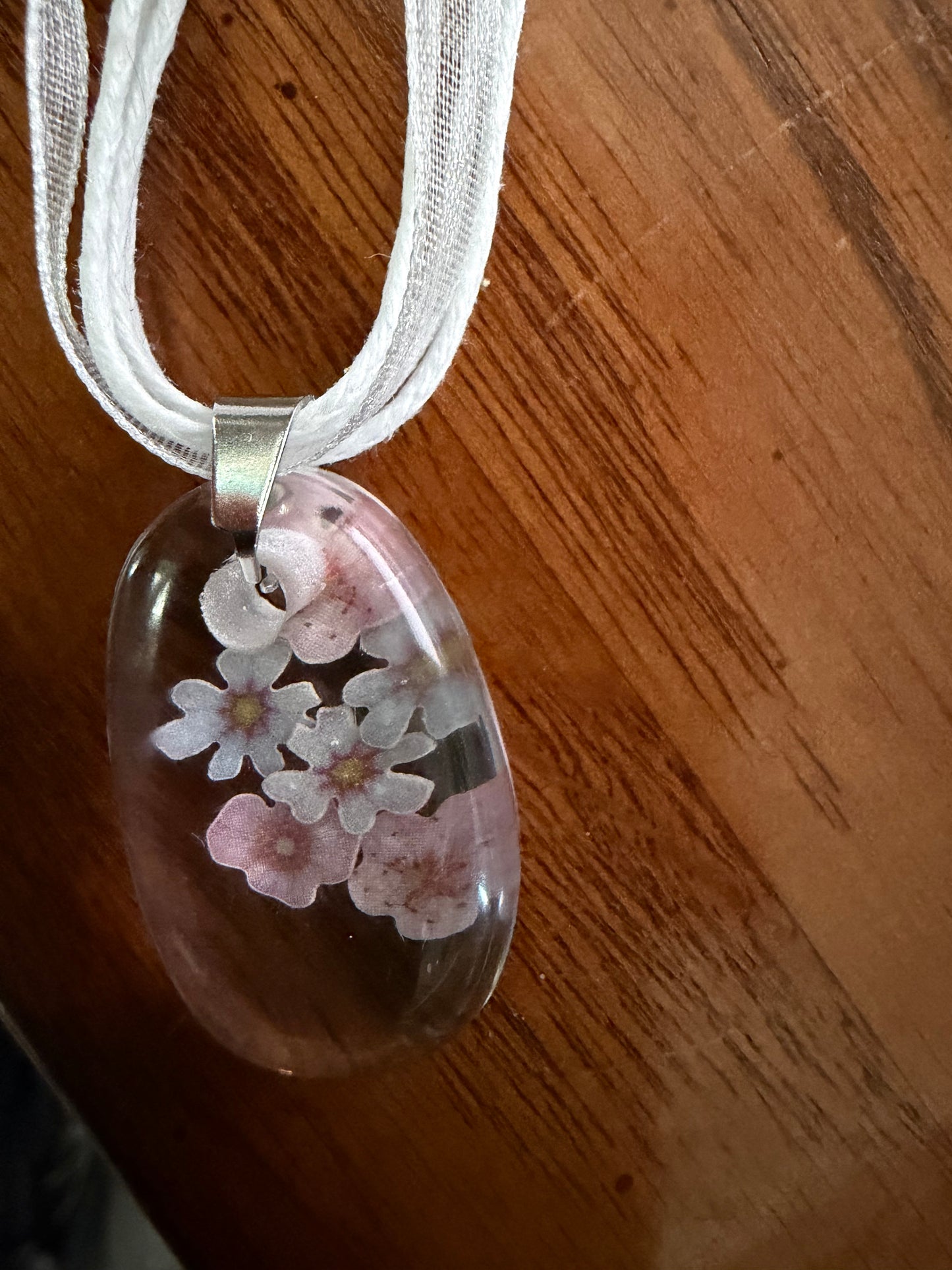 Acrylic Resin Floral Necklace