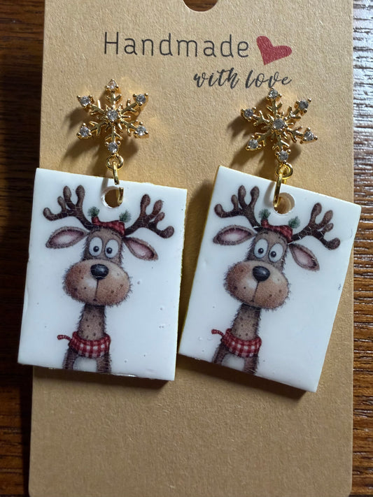 Whimsical Reindeer Earrings