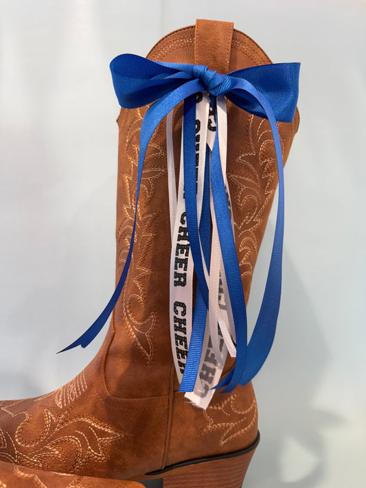 Boot Bows, Cheer Cheerleader Chearleading, School Spirit, Western Boot Accessory
