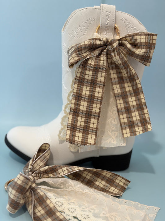 Youth Sized Boot Bows, Flower Girl, Rodeo Festival Concert Wear, Western Boot Accessory