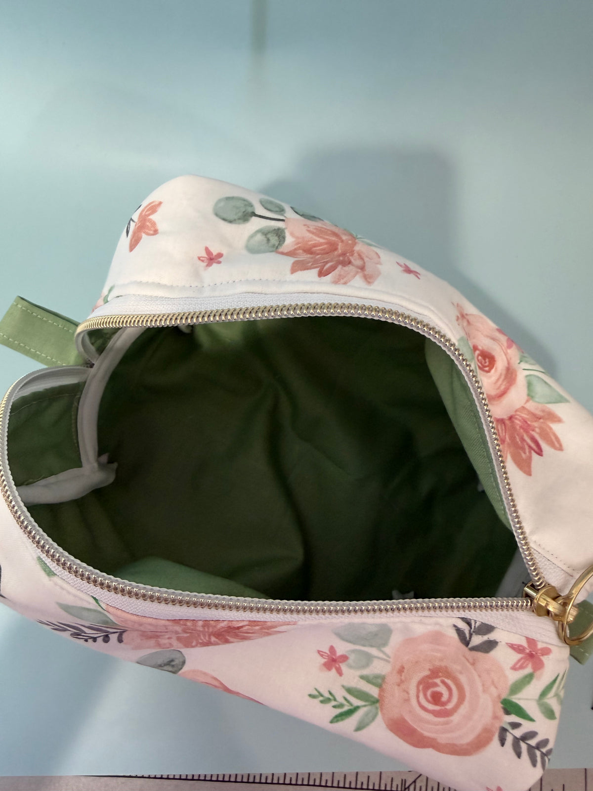 Pastel Floral Cosmetic Bag