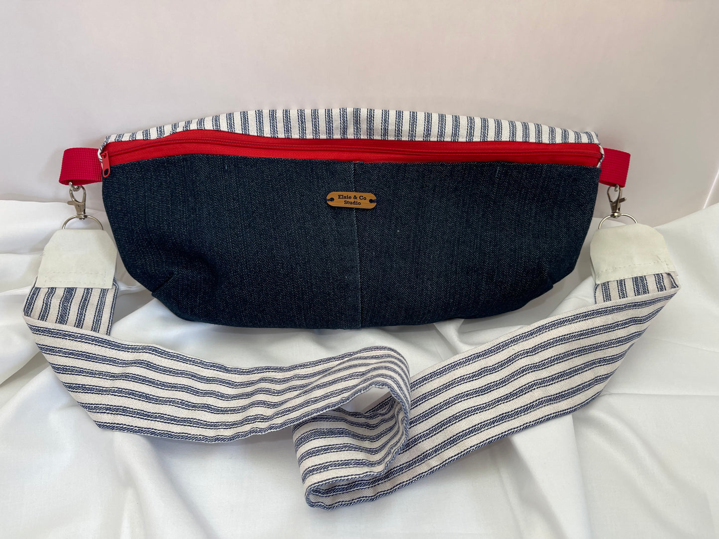 Upcycled Denim Sling Bag OOAK