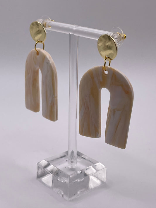 Arch Polymer Clay Dangle Earrings