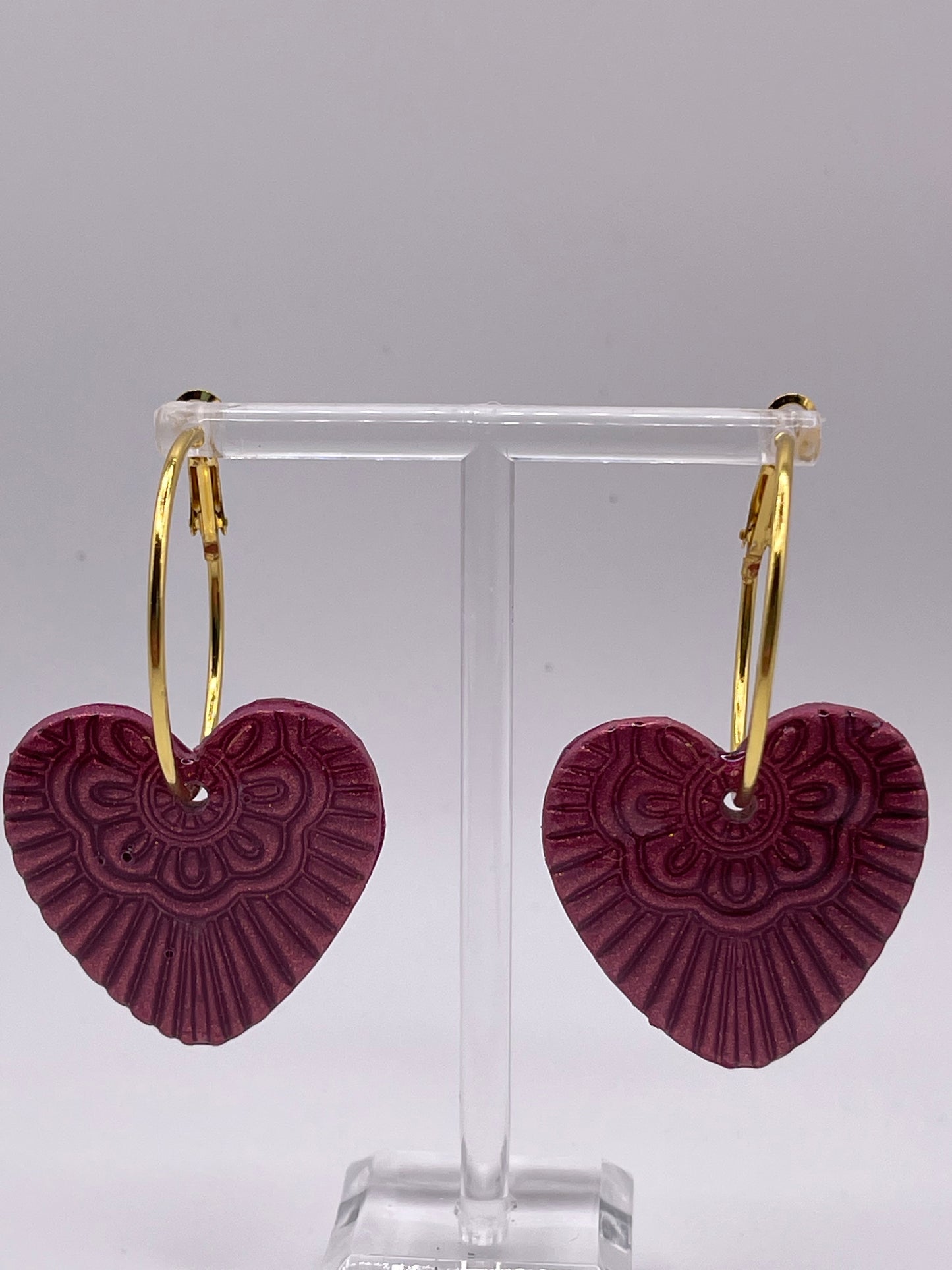 Heart Hoop Earrings
