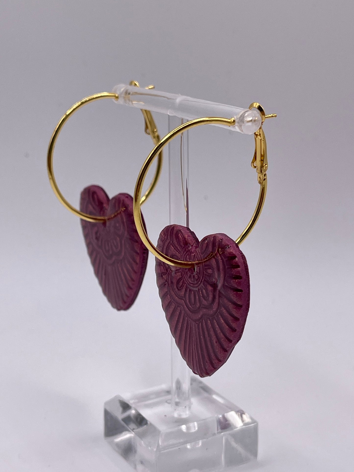 Heart Hoop Earrings
