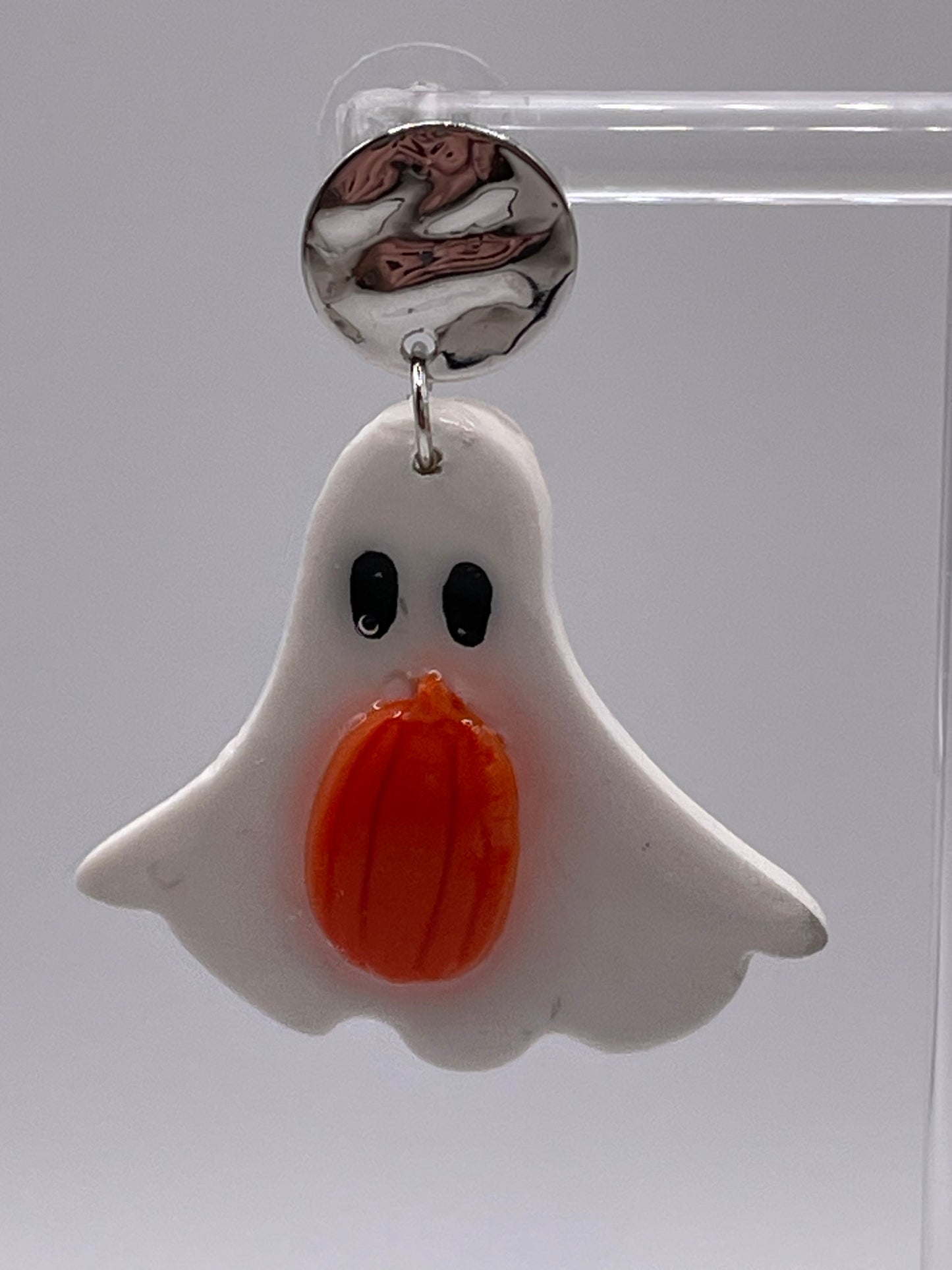 Halloween Ghost & Pumpkin Earrings