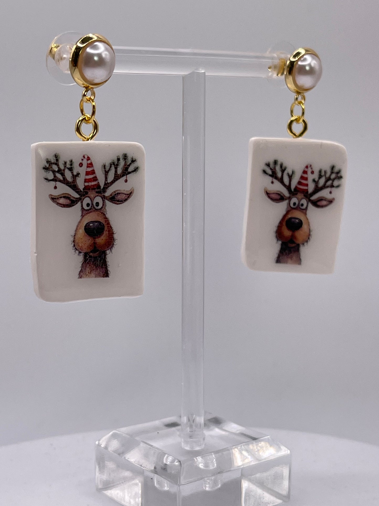 Reindeer Dangle Earrings 2