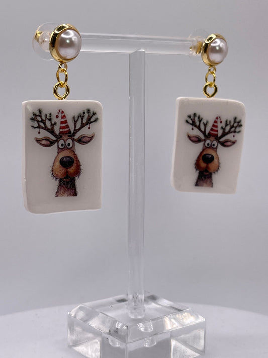 Reindeer Dangle Earrings 2