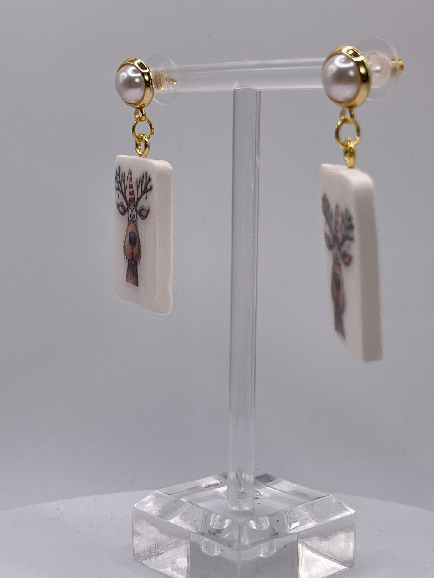 Reindeer Dangle Earrings 2