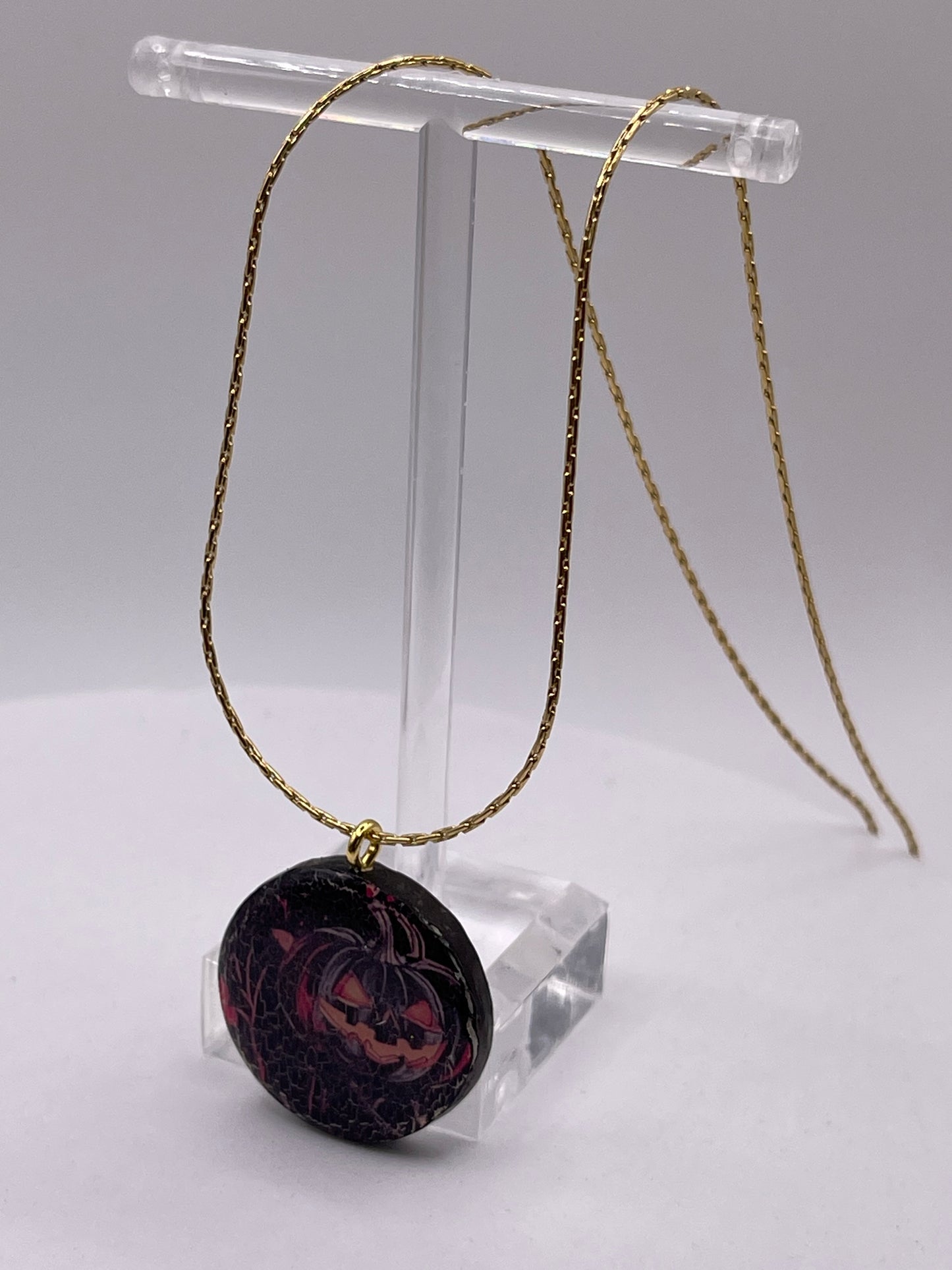 Jack O’ Lantern Pendant Necklace