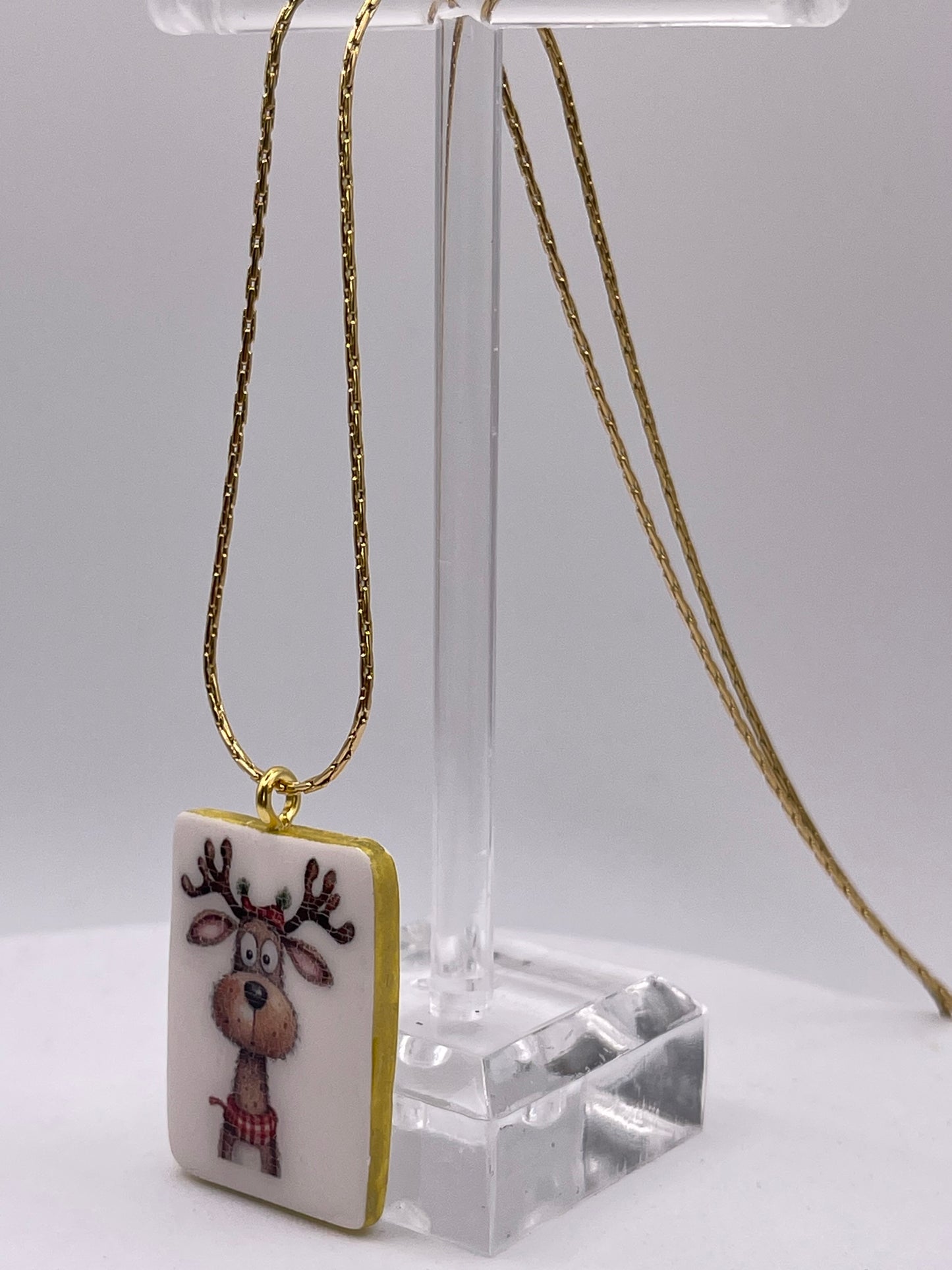 Reindeer Pendant Necklace