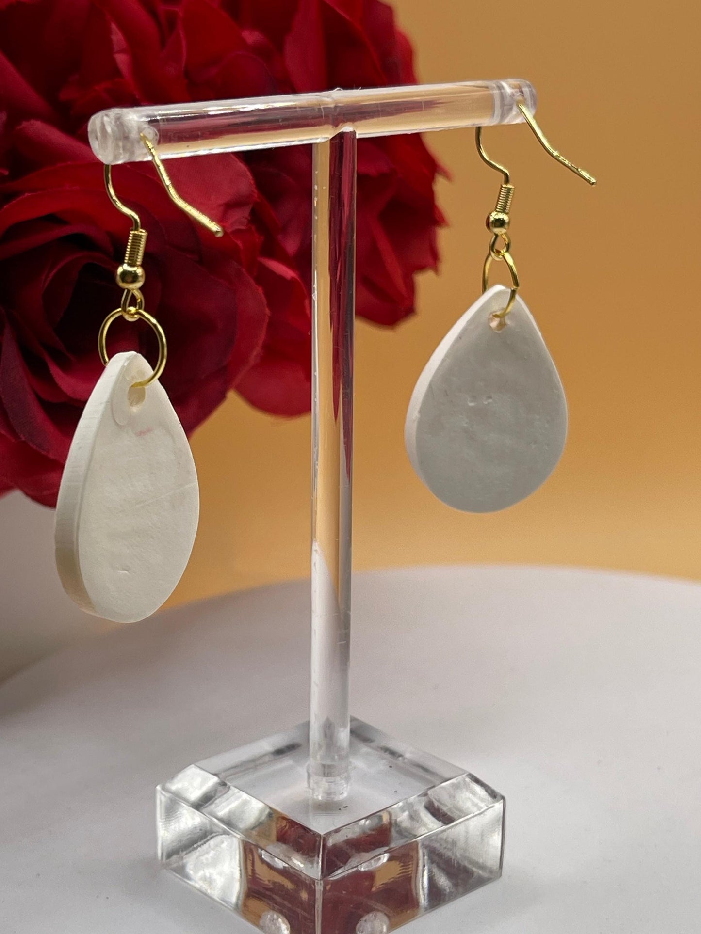 Pink Bow Dangle Earrings