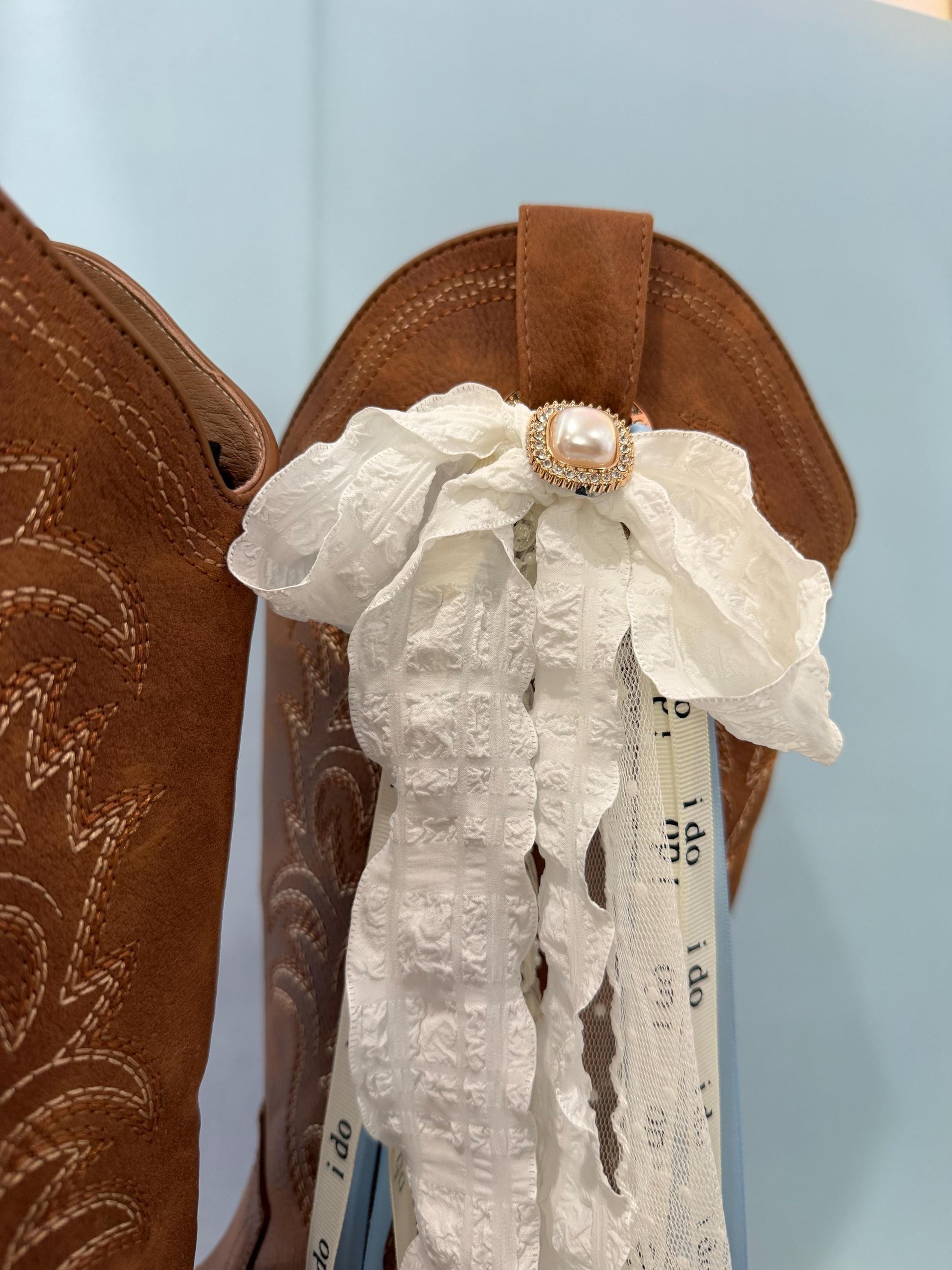 Boot Bows, Country Wedding Boot Ribbons, Western Wear Accessory