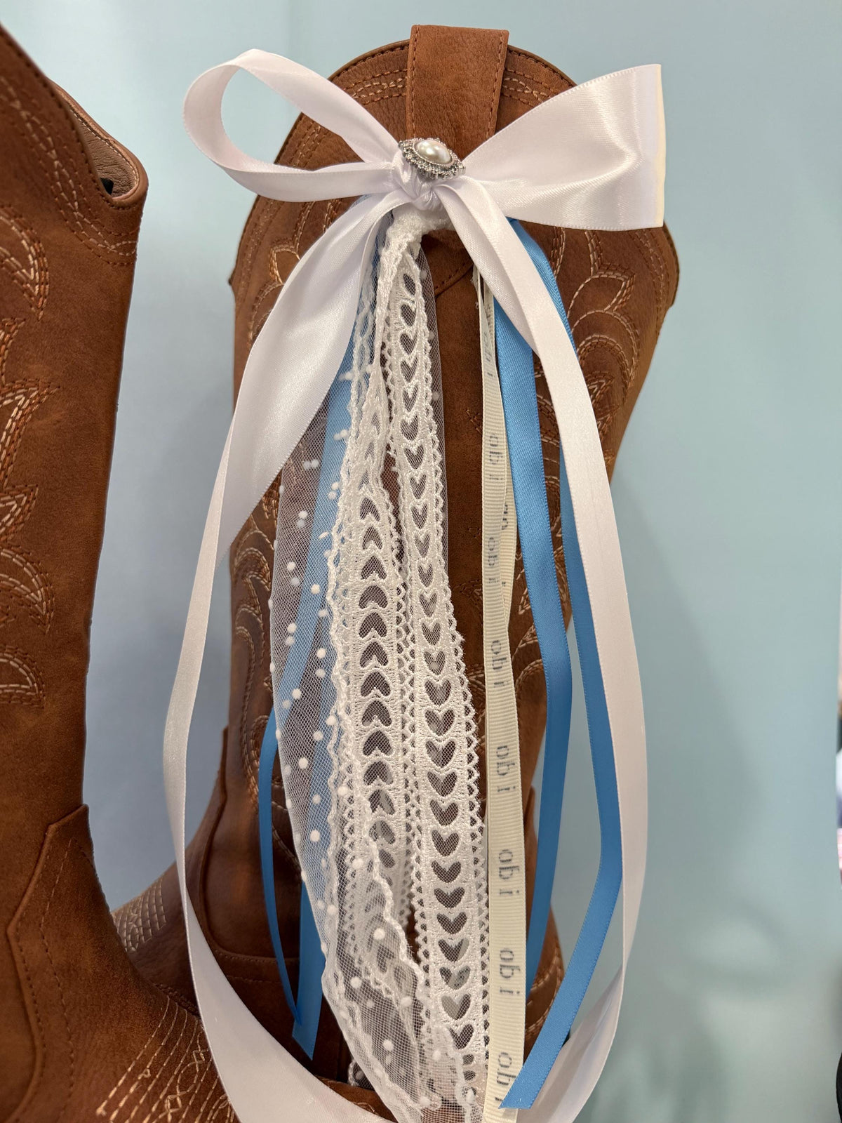 Boot Bows, Country Wedding Boot Ribbons, Western Wear Accessory