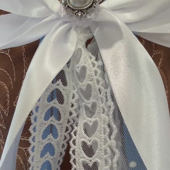 Boot Bows, Country Wedding Boot Ribbons, Western Wear Accessory
