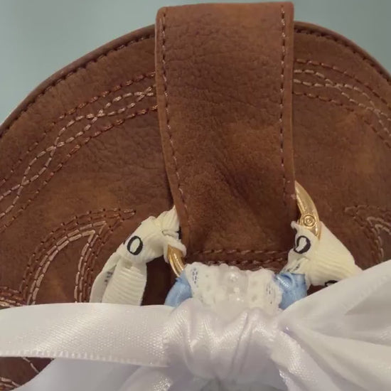 Boot Bows, Country Wedding Boot Ribbons, Western Wear Accessory