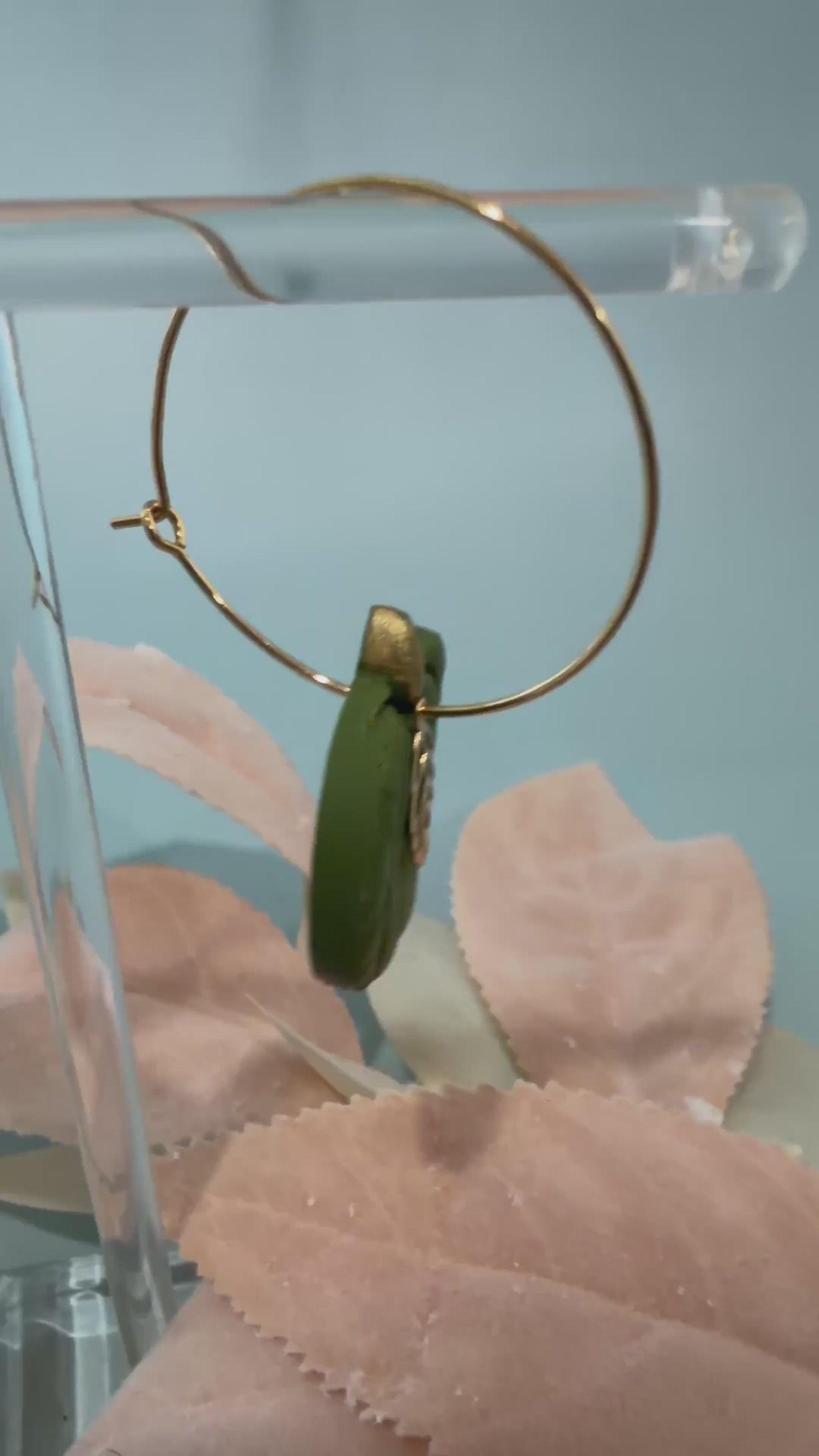 Pumpkin Hoop Earrings, Fall Dangles, Autumn Vibe Hoops